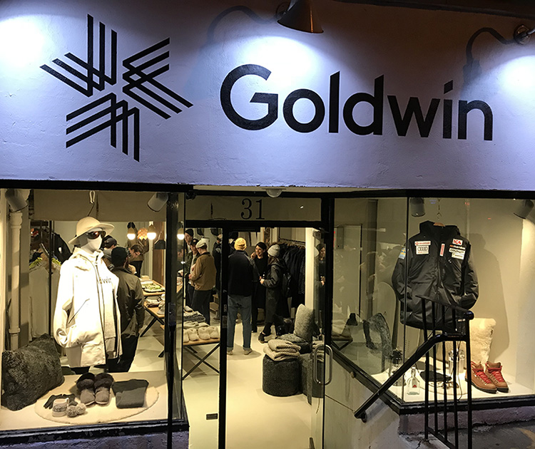 GOLDWIN UNVEILS NEW LOGO at its 1st NYC POP-UP SHOP