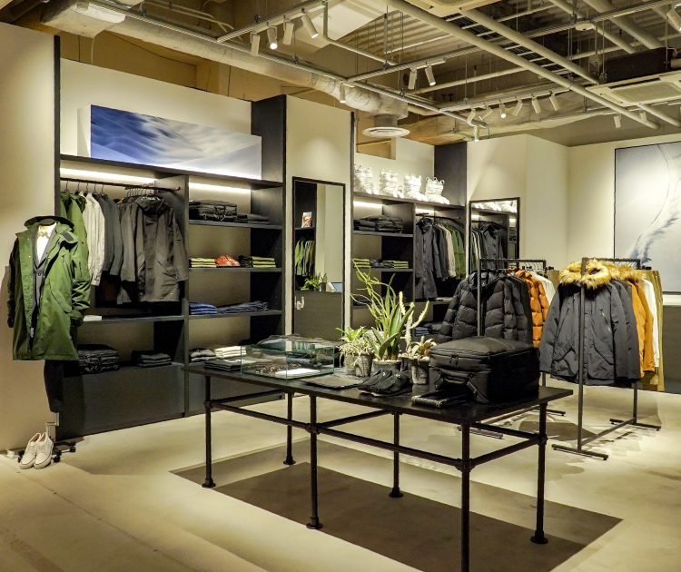 Goldwin brand opens its spot inside The North Face+ store at Sapporo Factory on September 27th, 2018.
